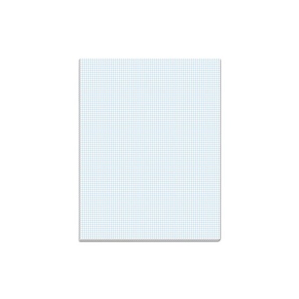 Tops Business Forms TOPS, QUADRILLE PADS, 8 SQ/IN QUADRILLE RULE, 8.5 X 11, WHITE, 50PK 33081 - main